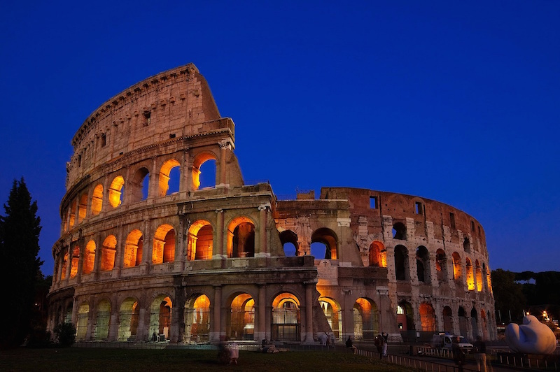 Colosseum Rome Italy Night